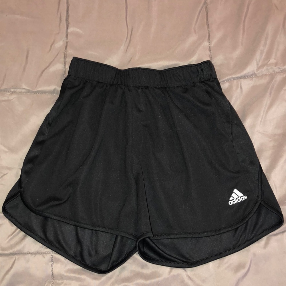 Black adidas athletic shorts